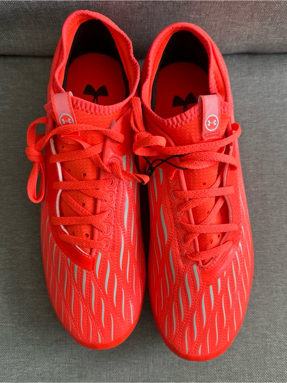 Under Armour Magnetico Select 4 FG Soccer Cleats Red Men 9.5 Women 11 3027707862 - Picture 4 of 7